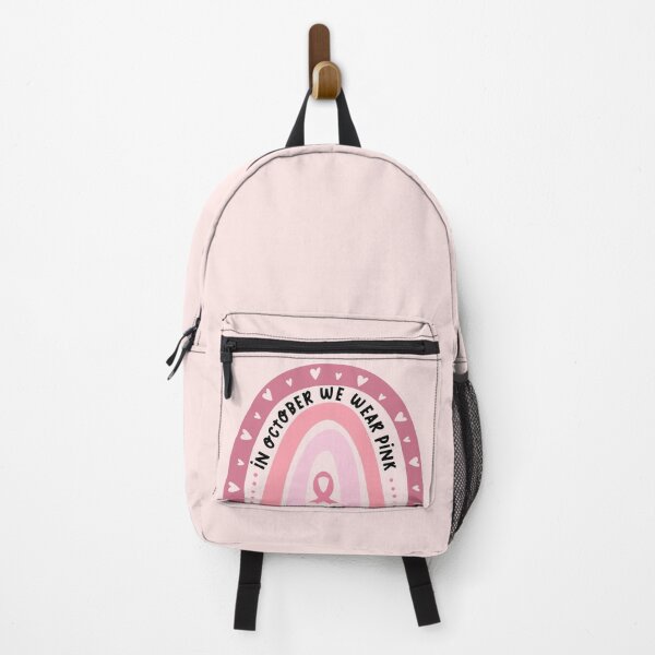 Item preview, In October We Wear Pink Rainbow designed and sold by Thecolorfulink.