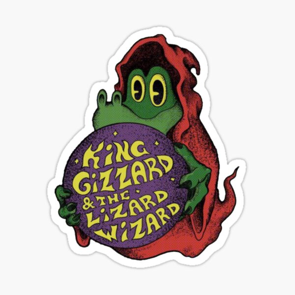 king gizzard and the lizard wizard cool band Sticker.