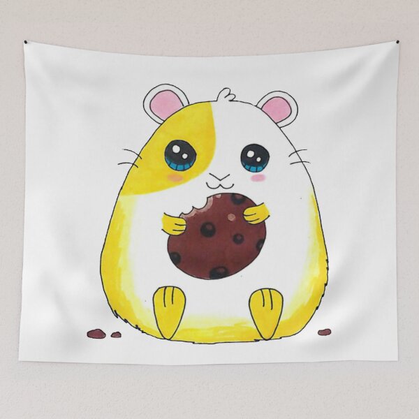 Item preview, Cute Yellow teddy rat with cookie designed and sold by CrownsStore.