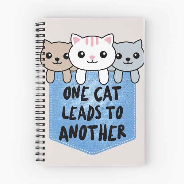 Item preview, One cat leads to another kawaii cat pocket designed and sold by GoodyLeo.