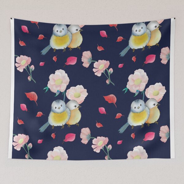Item preview,  Birds and Flowers designed and sold by christinamemory.