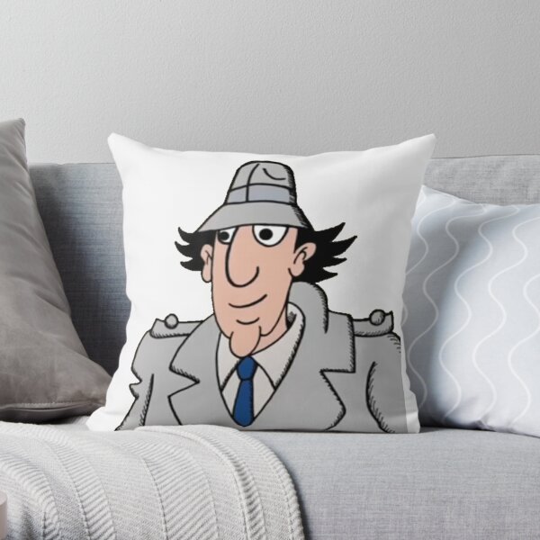 Inspector Gadget brown bricks Throw Pillow for Sale by memelordKING