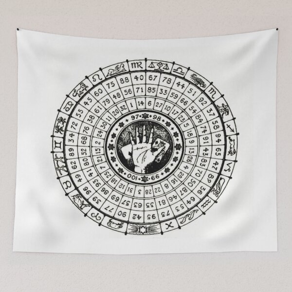 Item preview, The Golden Wheel - Vintage Palmistry Chart designed and sold by Cortek.