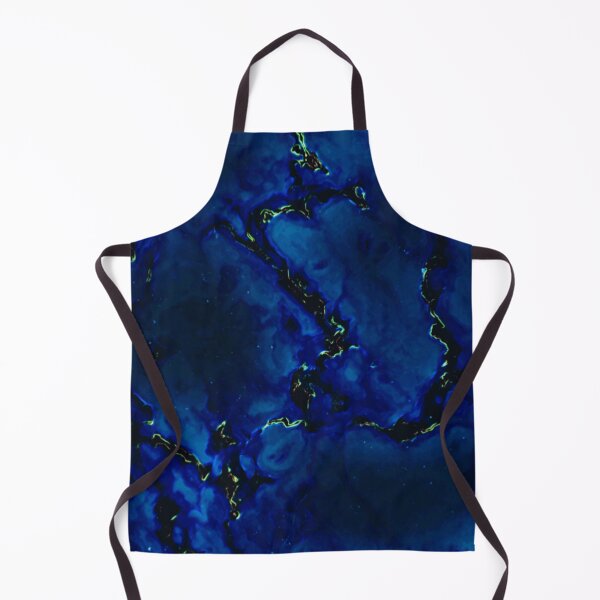Item preview, Diving into Bliss - blue gold black marble and dot abstract pattern designed and sold by JaycraveDesigns.