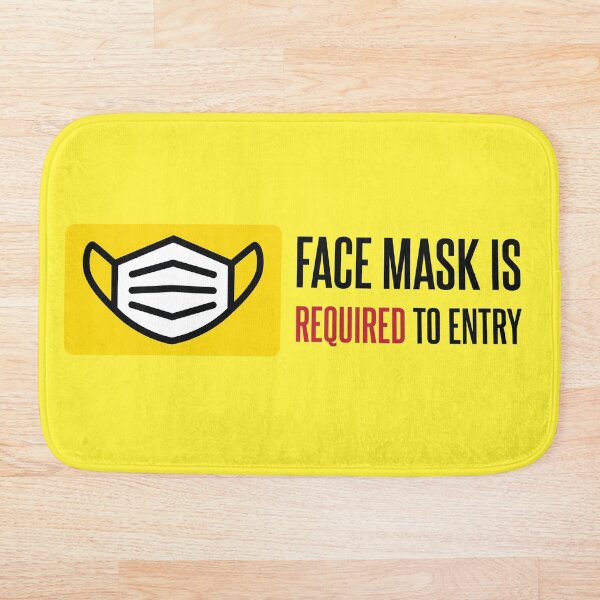 Item preview, precaution for covid-19, No facemask no entry, face mask is required to entry designed and sold by Jessica Henry.
