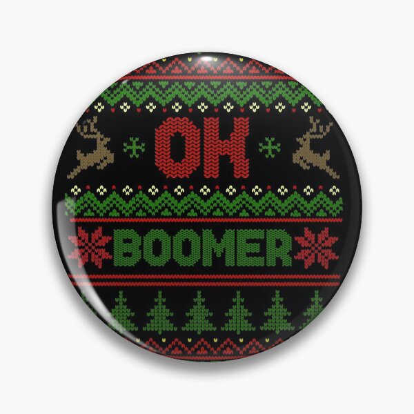 Item preview, OK BOOMER - Ugly Xmas Sweater designed and sold by PotatoGear.