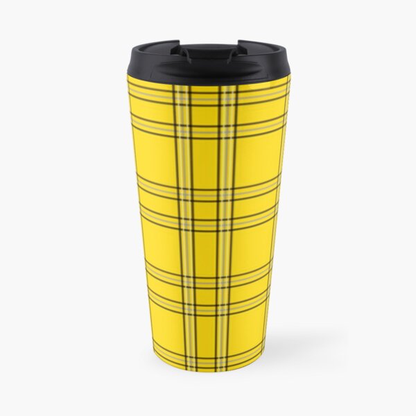 Clueless Cher Horowitz Iconic Yellow Plaid Accessories  Travel Mug
