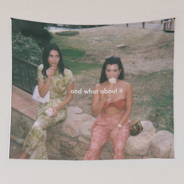 Item preview, kourtney and kendall tapestry designed and sold by l17m04.