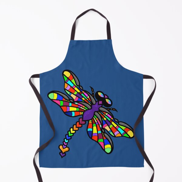 Item preview, SoloFlyght ~ Multi-Coloured Dragonfly - Pantone Colour of the Year 2020 - Classic Blue by Amanda M Lucas designed and sold by Amanda Lucas.