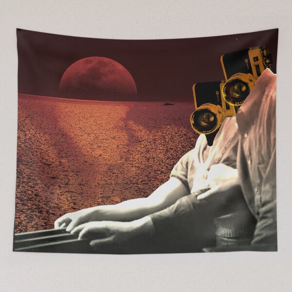 Aperçu de l'œuvre Zen - Art de collage surréaliste créée et vendue par royalblewitup.