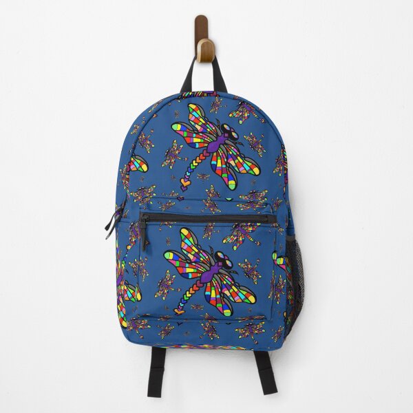 Item preview, Colourful Dragonflies. The original multi-coloured Dragonflyght - Classic Blue! by Amanda M Lucas designed and sold by Amanda Lucas.