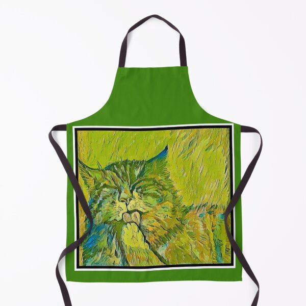 Item preview, Cat Washing Green designed and sold by PaniaBrown.