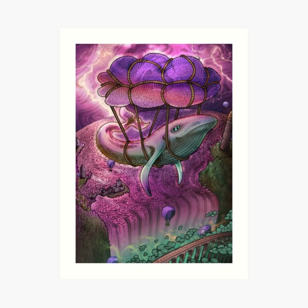 Flight of the Whale - Storm edition Art Print