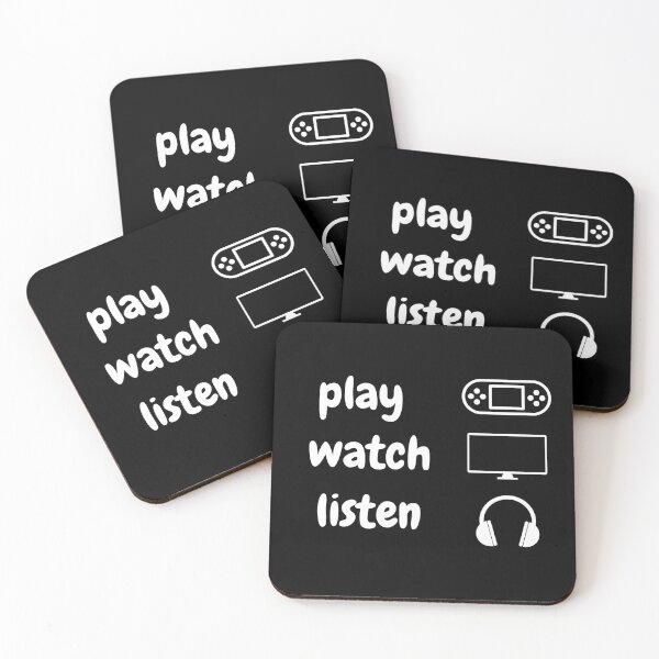 Item preview, Play Watch Listen White designed and sold by CecileMJ.