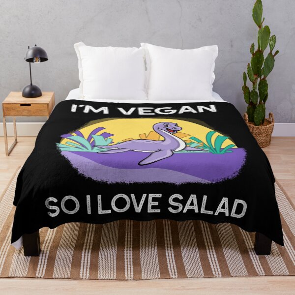 Item preview, Vegan and i love salad - with dinosaur designed and sold by ChaseCoClothing.