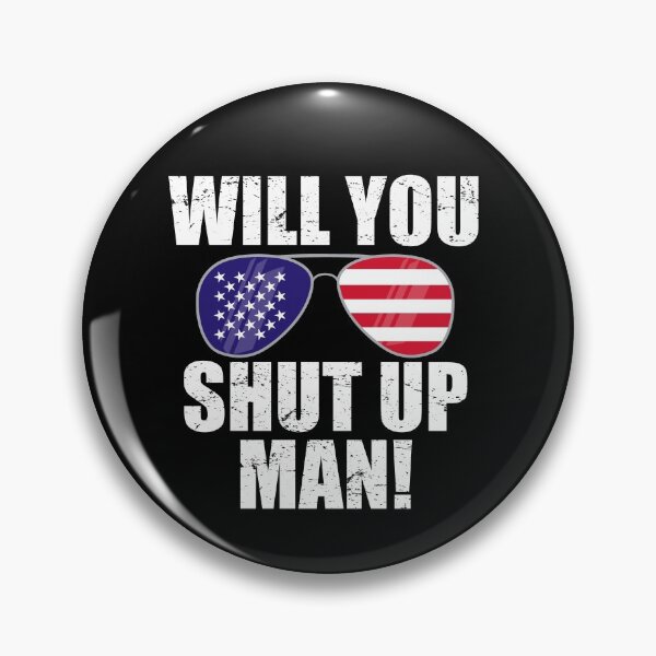 Item preview, Will You Shut Up Man USA Flag Sunglass Debate Joe Biden 2020 designed and sold by evaspark.