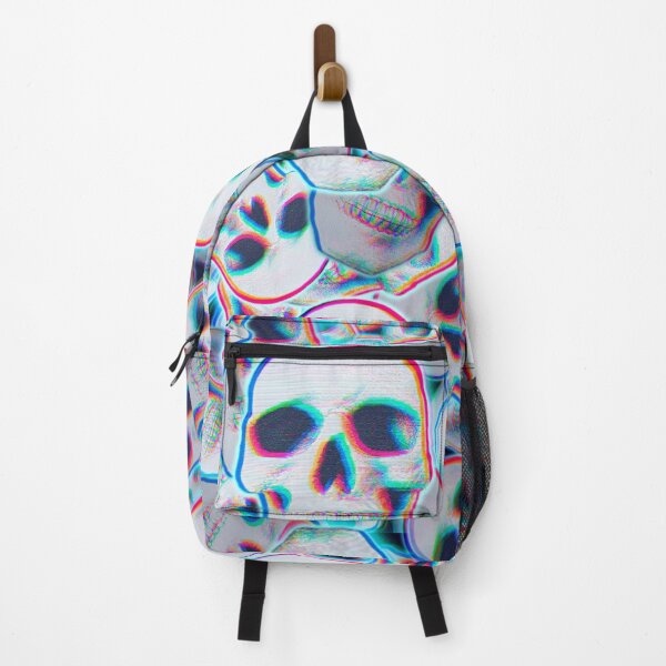 Item preview, Glitch Skull Pattern designed and sold by Dyrk Wyst Redbubble Shop.