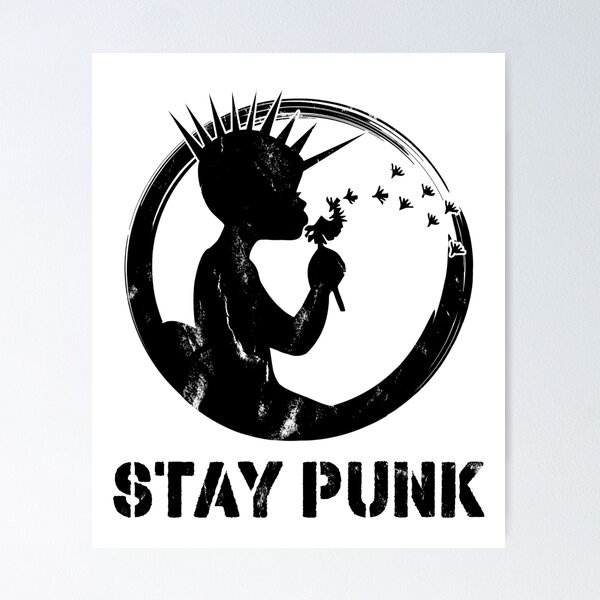 Item preview, stay punk! Punk rock t-shirt designed and sold by bitcam18.