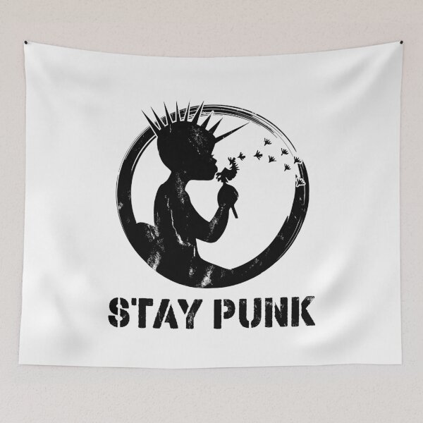 Item preview, stay punk! Punk rock t-shirt designed and sold by bitcam18.