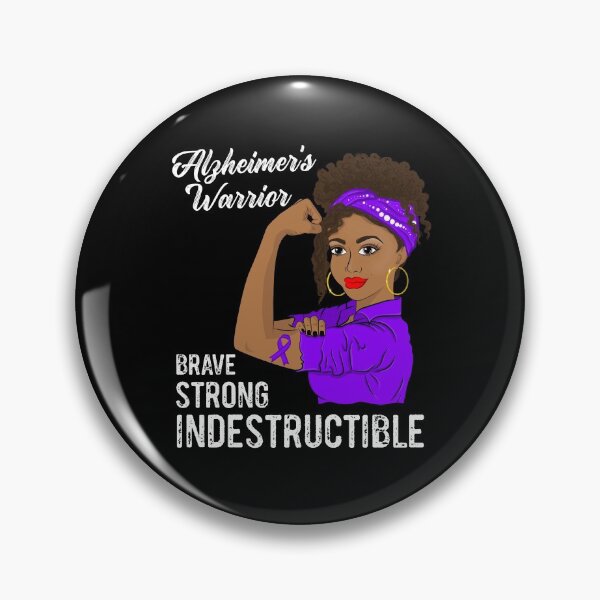 Item preview, Alzheimers Warrior Indestructible Alzheimer's Awareness designed and sold by ZNOVANNA.