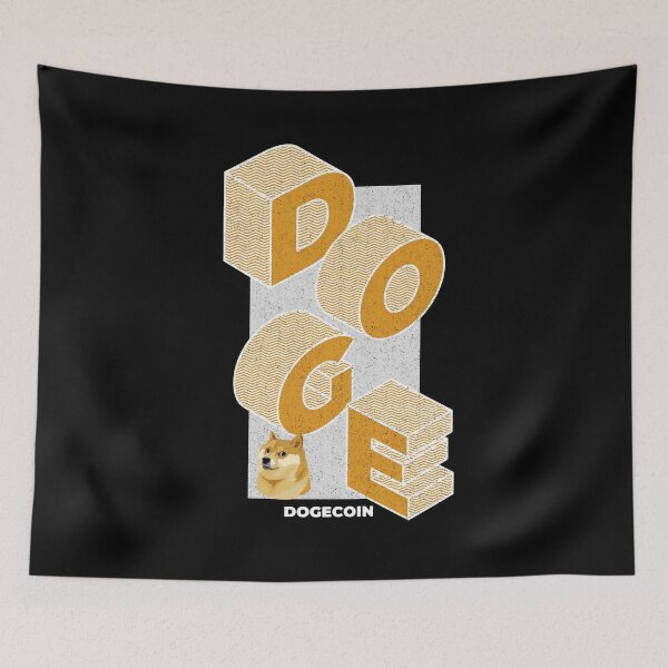 Item preview, Dogecoin (DOGE) Isometric 3D design designed and sold by Bitcoin-Fashion.