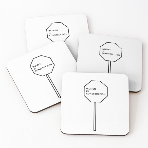 Item preview, Simple Women in Construction Stop Sign designed and sold by Line Design.