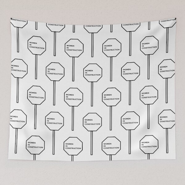 Item preview, Simple Women in Construction Stop Sign designed and sold by Line Design.