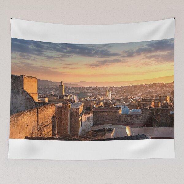 Item preview, The old Medina in Fez (Fes El Bali), Morocco at sunrise designed and sold by mitzobs.