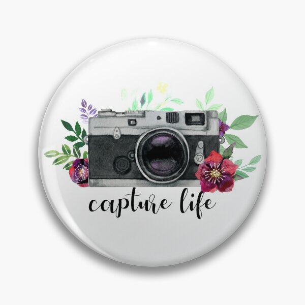 Item preview, Photo Camera Floral Flowers Capture Life Photography Photograph Saying Gift designed and sold by Style4You24.