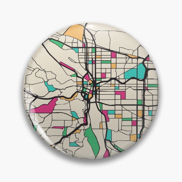 Item preview, Portland, Oregon Street Map designed and sold by A Deniz Akerman.