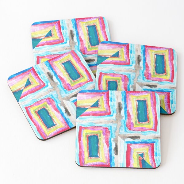Item preview, Geometric child painted colourful pattern designed and sold by GodaCic.