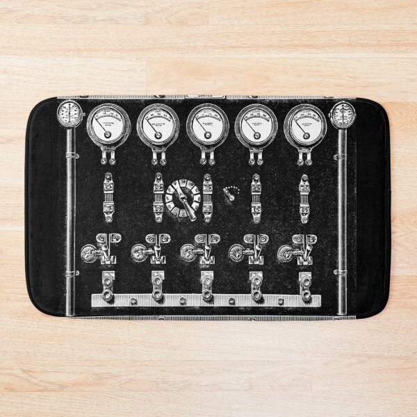 Item preview, Control Panel - Vintage Black and White Steampunk designed and sold by elevens.