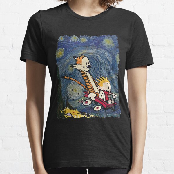 Calvin and hobbes stary night T-Shirt Essential T-Shirt