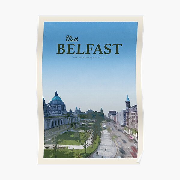 "Visit Belfast " Poster for Sale by CallumGardiner Redbubble
