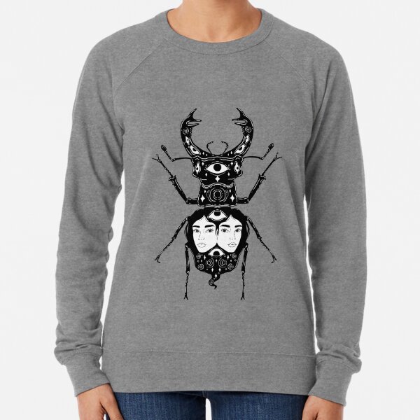 Stag Beetle Twins Lightweight Sweatshirt