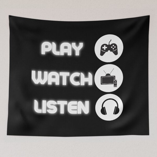 Artikelvorschau, Play Watch Listen entworfen und verkauft von CecileMJ.