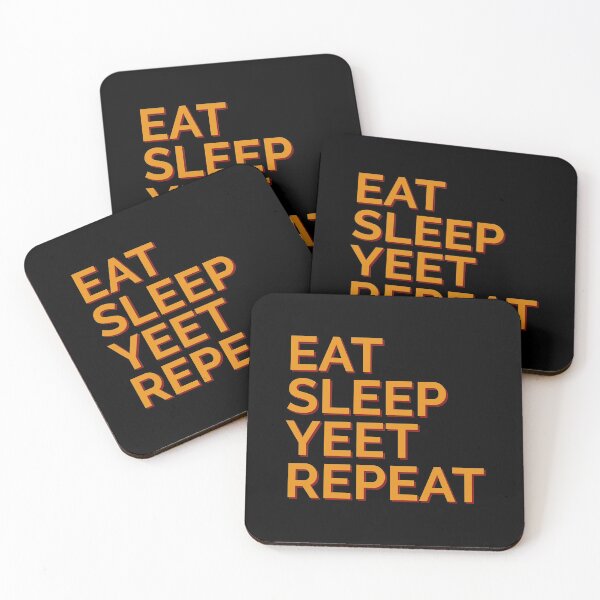 Item preview, Eat Sleep Yeet Repeat Yellow Text designed and sold by Sour Soul.