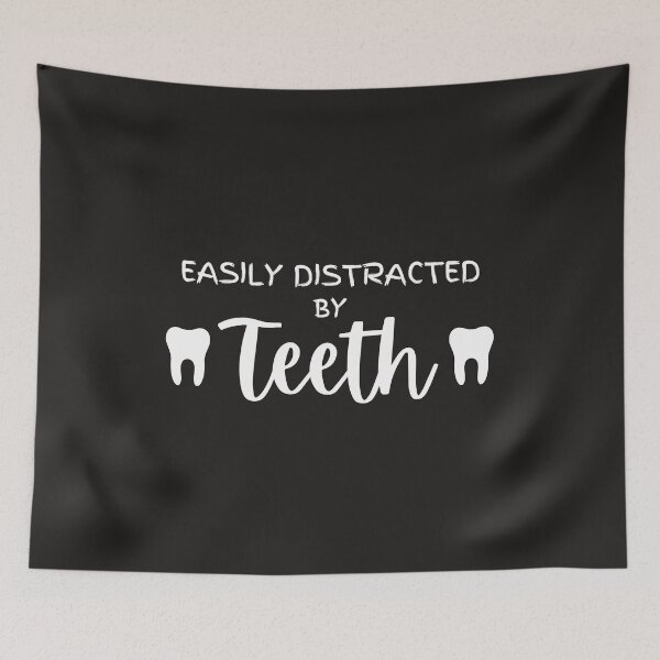 Item preview, Easily Distracted By Teeth designed and sold by AscendMerch.