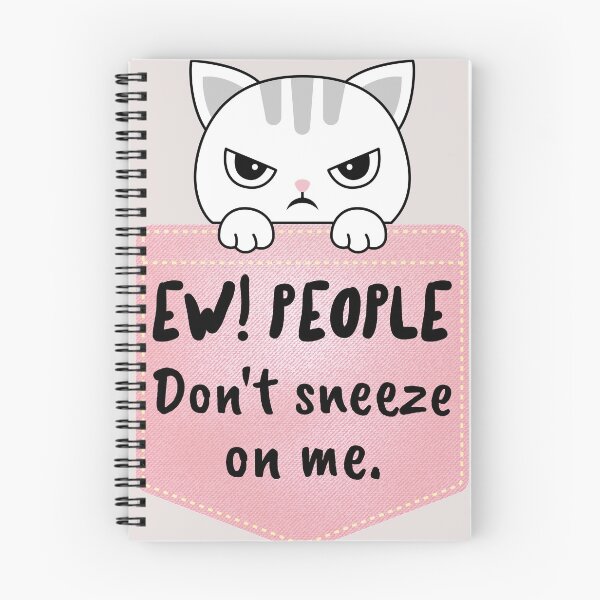 Item preview, ew people sarcastic cat kawaii cat pocket designed and sold by GoodyLeo.