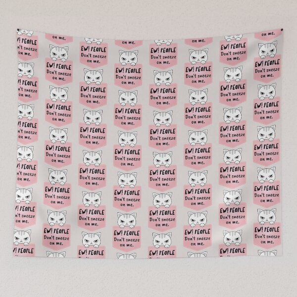 Item preview, ew people sarcastic cat kawaii cat pocket designed and sold by GoodyLeo.