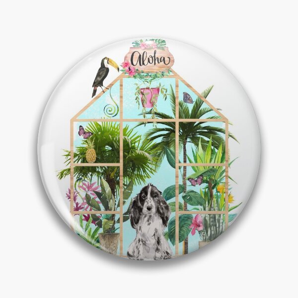 Item preview, Tropical Summerhouse - Cocker Spaniel designed and sold by Amanda-Lakey.