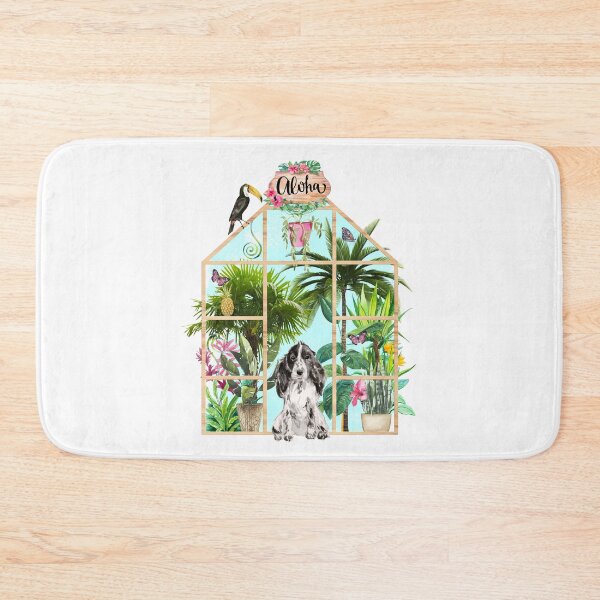 Item preview, Tropical Summerhouse - Cocker Spaniel designed and sold by Amanda-Lakey.