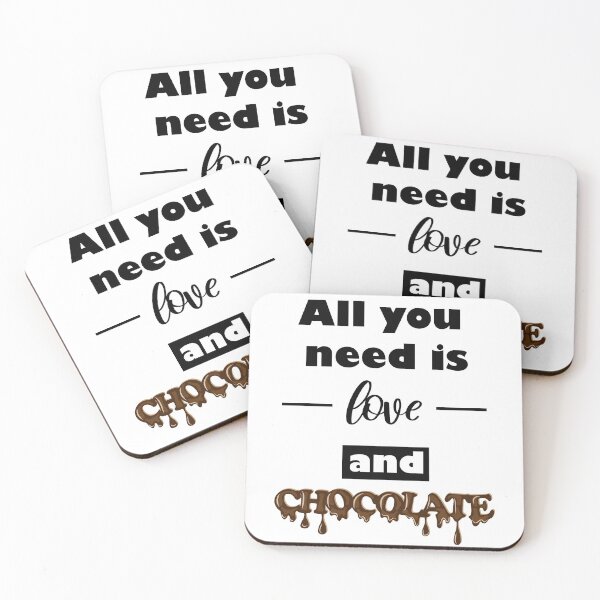 Item preview, All You Need Is Love and Chocolate designed and sold by VikiQuick.