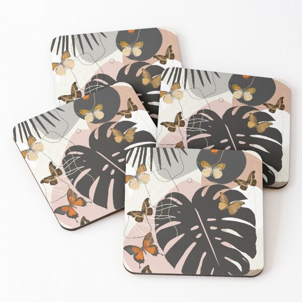 Item preview, Minimal Monstera Butterfly Palm Finesse #1 #tropical #decor #art  designed and sold by Anita's & Bella's Art.