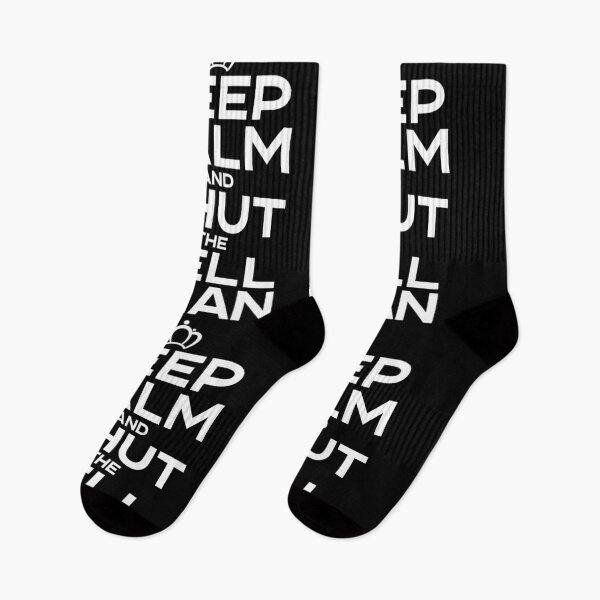 Item preview, Keep Calm And Shut The Hell Up Man | Political Debate Satire designed and sold by GravitiTees.
