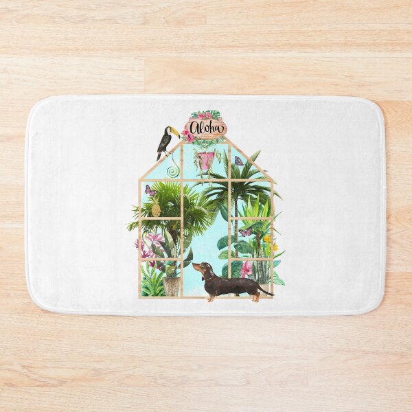 Item preview, Tropical Summerhouse - Dachshund designed and sold by Amanda-Lakey.