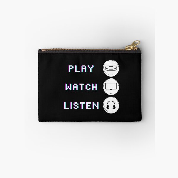 Aperçu de l'œuvre Play Watch Listen Gamer créée et vendue par CecileMJ.