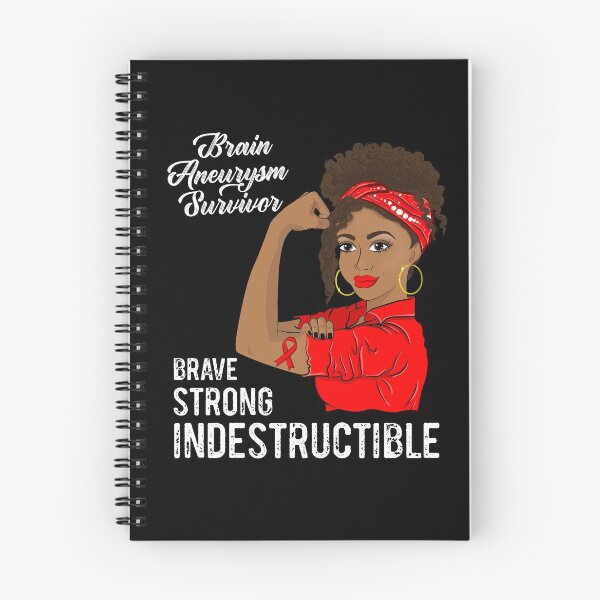 Item preview, Brain Aneurysm Survivor Indestructible Black Girl Awareness designed and sold by ZNOVANNA.