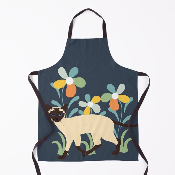 Item preview, Siamese Cat and Flowers designed and sold by lulululupaint.