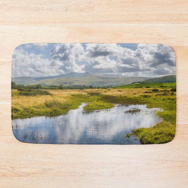 Item preview, Pen y Fan and Corn Du from Mynydd Illtyd Common with a pond full of cloud reflections.  designed and sold by Cameranick.